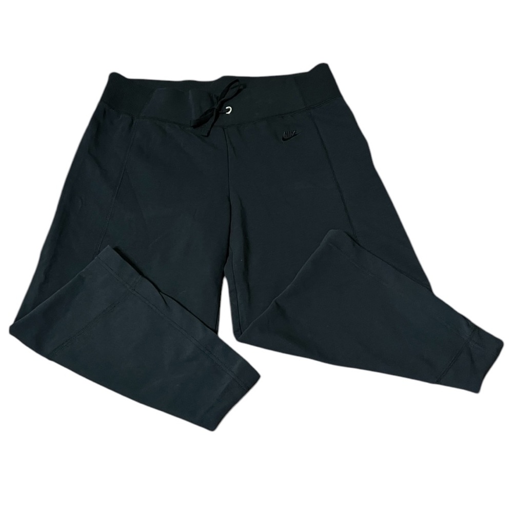 Nike Black Wide-Leg Cropped Pants Size Small EUC